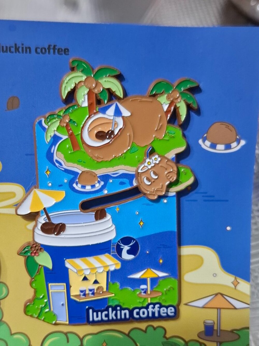 Luckin Coffee Pin Cute Small
